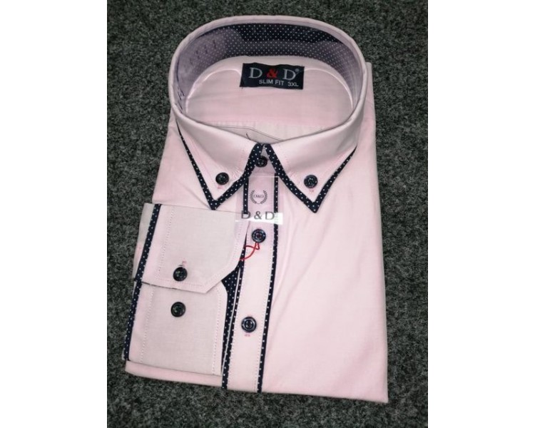 SRAJCA SLIM FIT Roza, DOLGI ROKAV